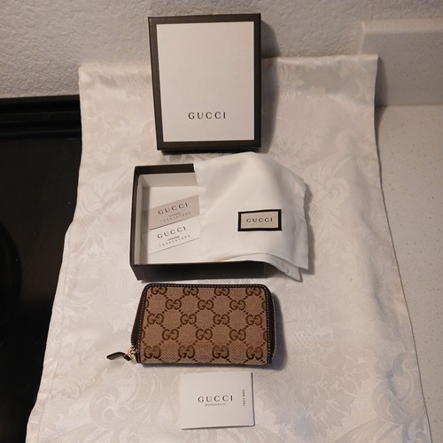 Gucci new brown bifold 5 - gucci, new,