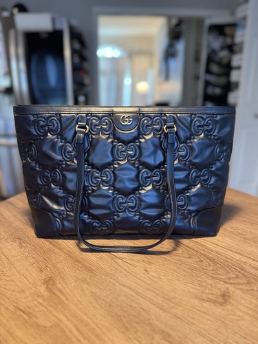 Black gucci matelasse - black,