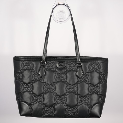 Gucci black nylon leather - gucci,